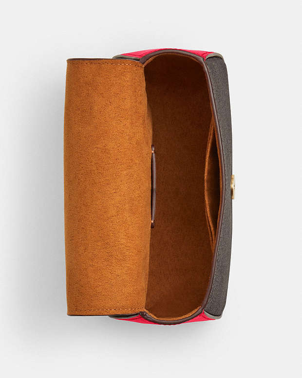 Coach con asa superior Lysa Con Detalles Rojos