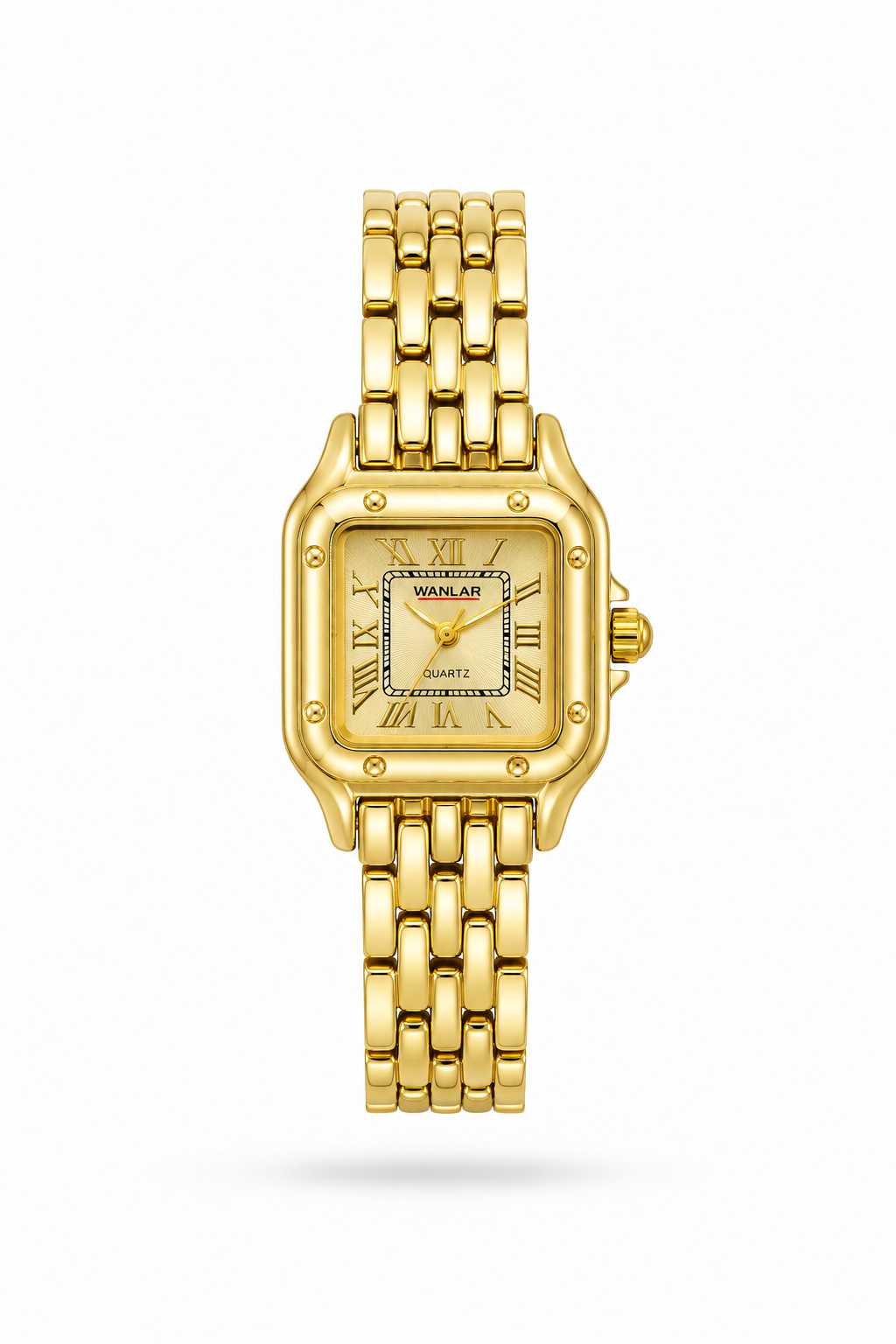 Reloj Tipo Cartier Dorado