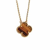 Collar Van Cleef Alhambra Vintage 1 Trébol Marrón