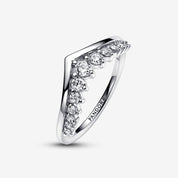 Anillo Deseo Pave Flotante Corona