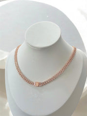 Collar Rose Gold de Cadena Cubana Pandora