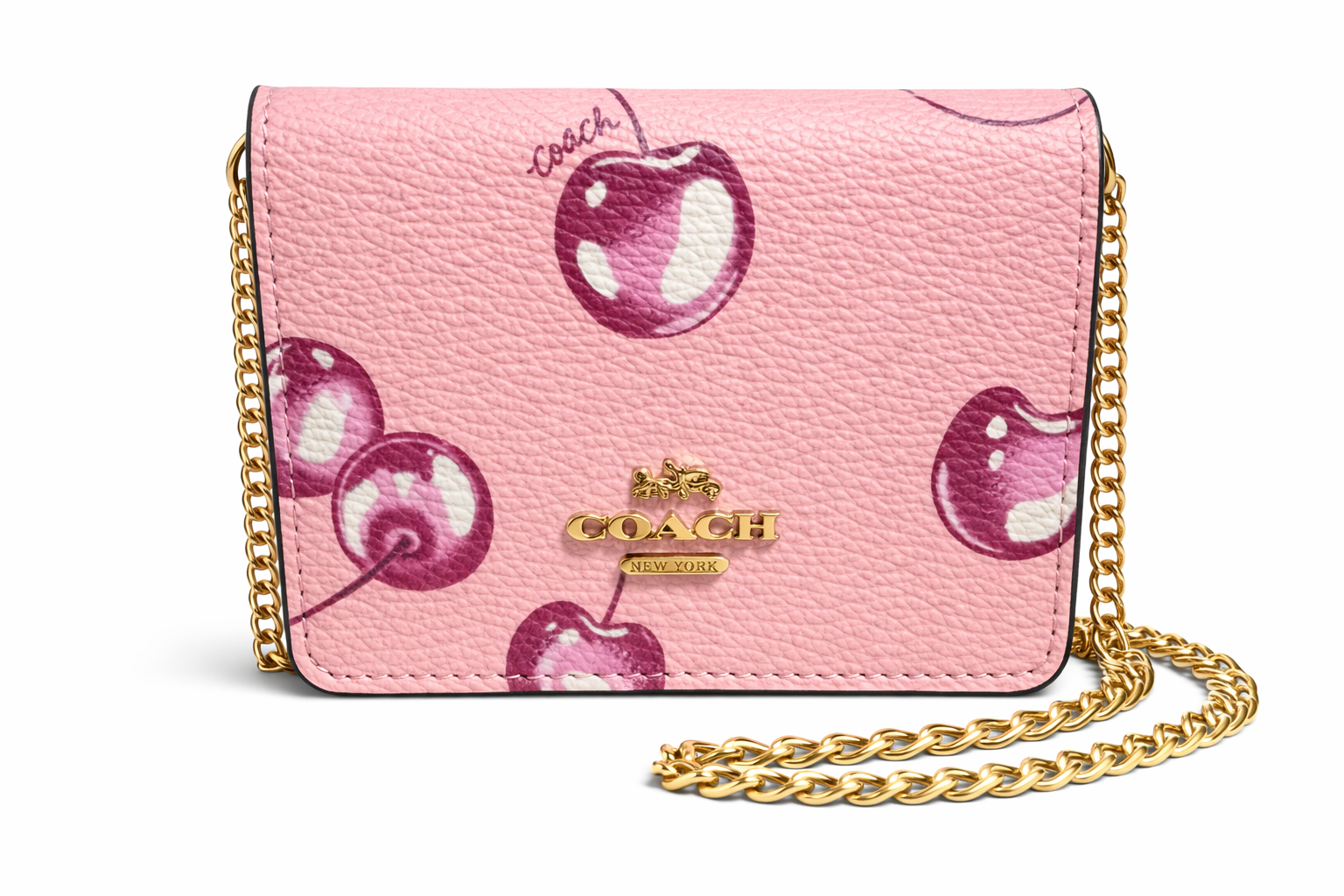 Coach Mini Skinny Cherry Rosada 100% OG