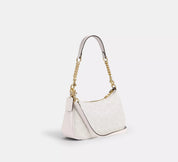 Coach Teri Shoulder Bag – Chalk Signature Canvas