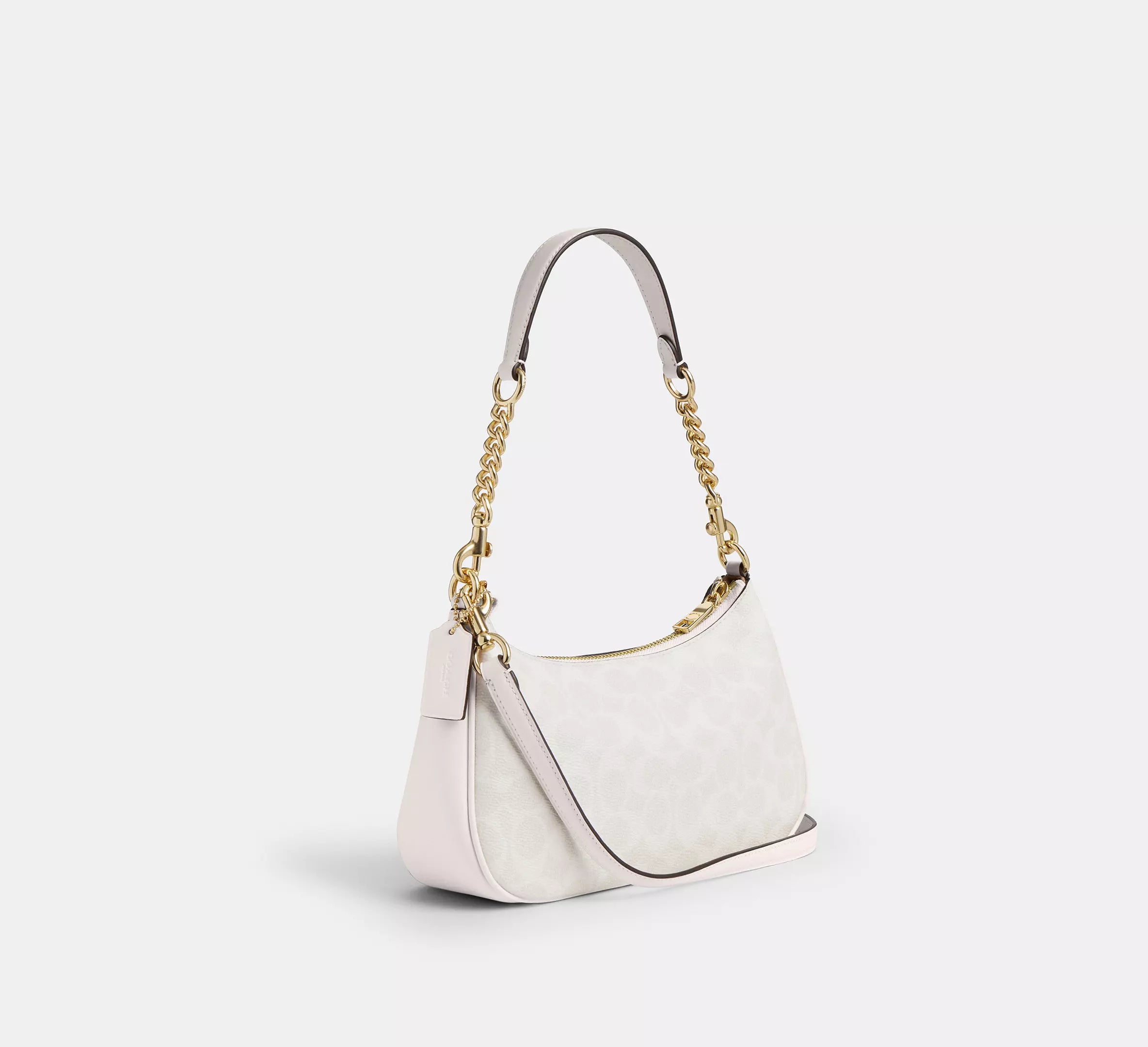 Coach Teri Shoulder Bag – Chalk Signature Canvas