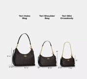 Coach Teri Shoulder Bag – Chalk Signature Canvas