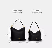 Coach Laurel Shoulder Bag Negra