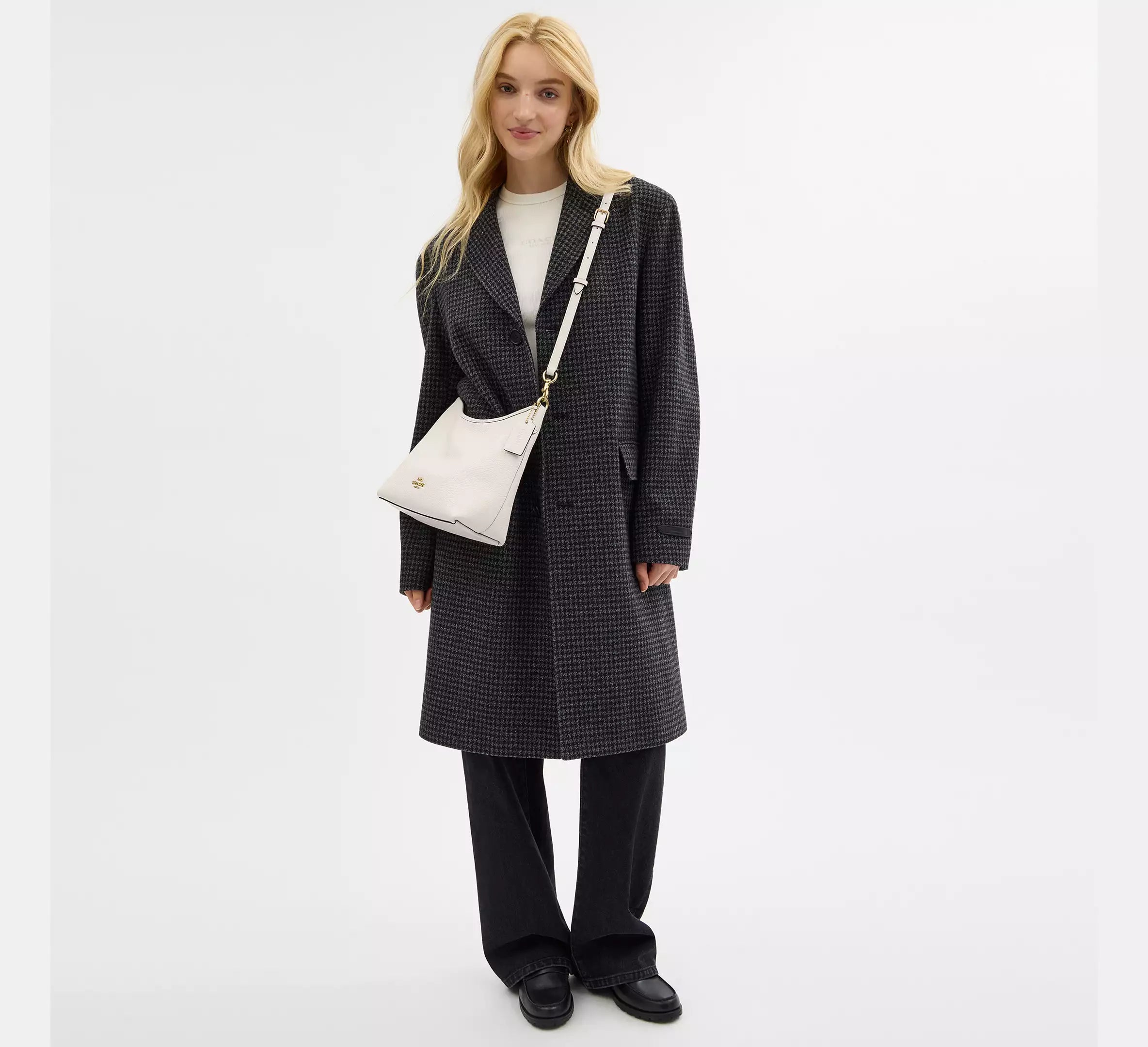 Coach Laurel Shoulder Bag Blanco Hueso