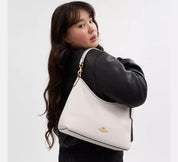 Coach Laurel Shoulder Bag Blanco Hueso