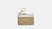 Coach Mini Skinny Wallet – Signature Canvas Khaki/Chalk