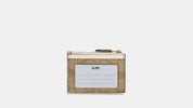 Coach Mini Skinny Wallet – Signature Canvas Khaki/Chalk