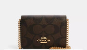 Coach Mini Skinny wallet Signature Canvas