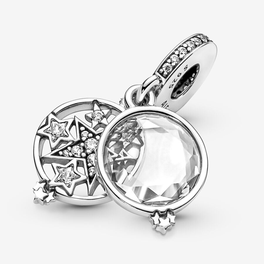 Charm Colgante Doble Estrella Magnificada