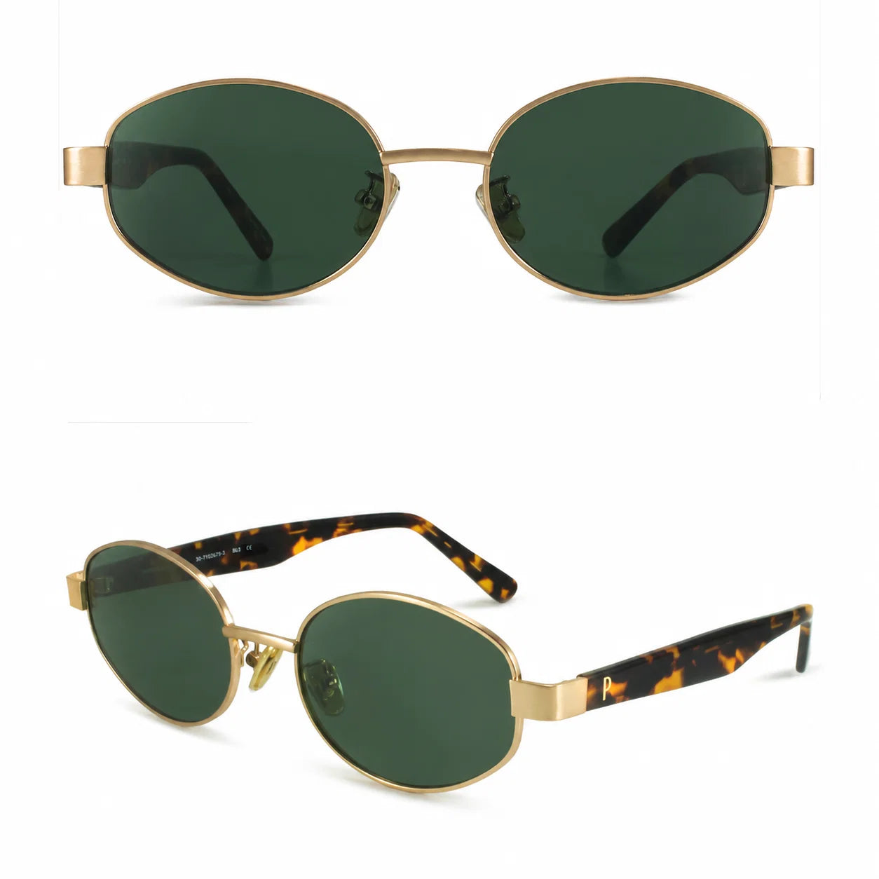 Gafas de Sol Celine Redondas Doradas con Lentes Oscuros
