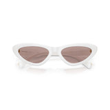 Gafas de Sol Miu Miu Cat Eye Blancas con Lentes Dorados