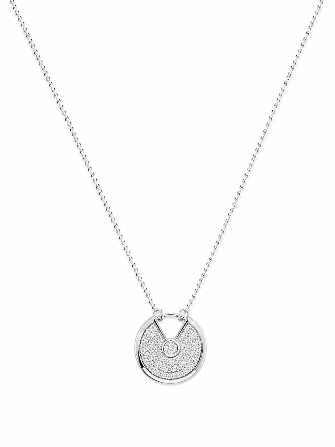 Collar Plateado Cartier