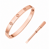 Pulsera Rose Gold Love Cartier Con Destornillador