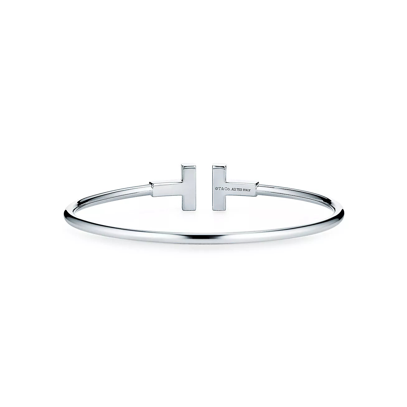 Pulsera Tiffany T Wire Plateada Con Zirconias