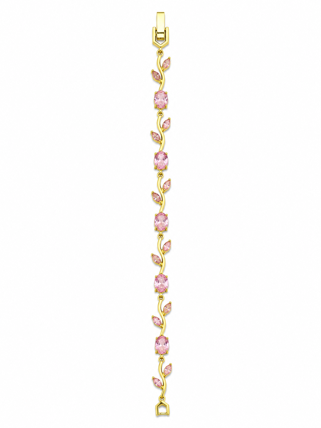 Pulsera Tulipan Dorada Rosada