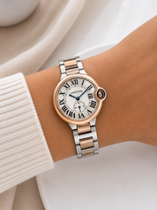 Reloj Cartier Ballon Bleu Bicolor Plateado y Rose Gold para Mujer