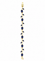 Pulsera Tulipan Dorada Azul