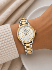 Reloj Coach C Dorado y Plateado