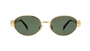 Gafas de Sol Celine Redondas Doradas con Lentes Oscuros