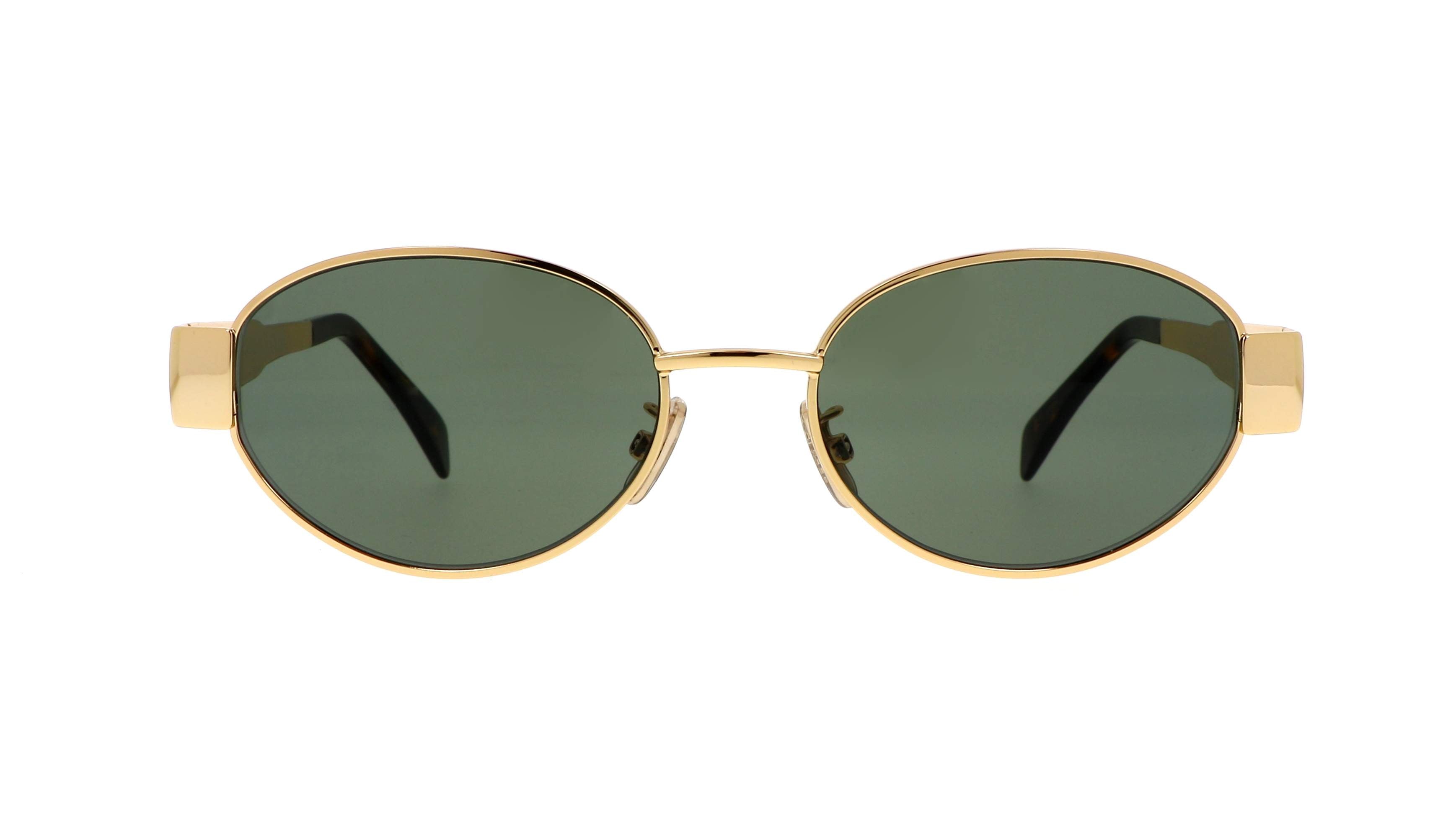 Gafas de Sol Celine Redondas Doradas con Lentes Oscuros