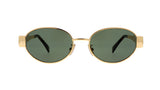 Gafas de Sol Celine Redondas Doradas con Lentes Oscuros