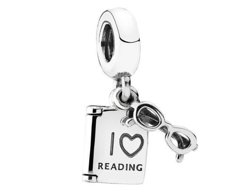 Charm Colgante Libro y Gafas