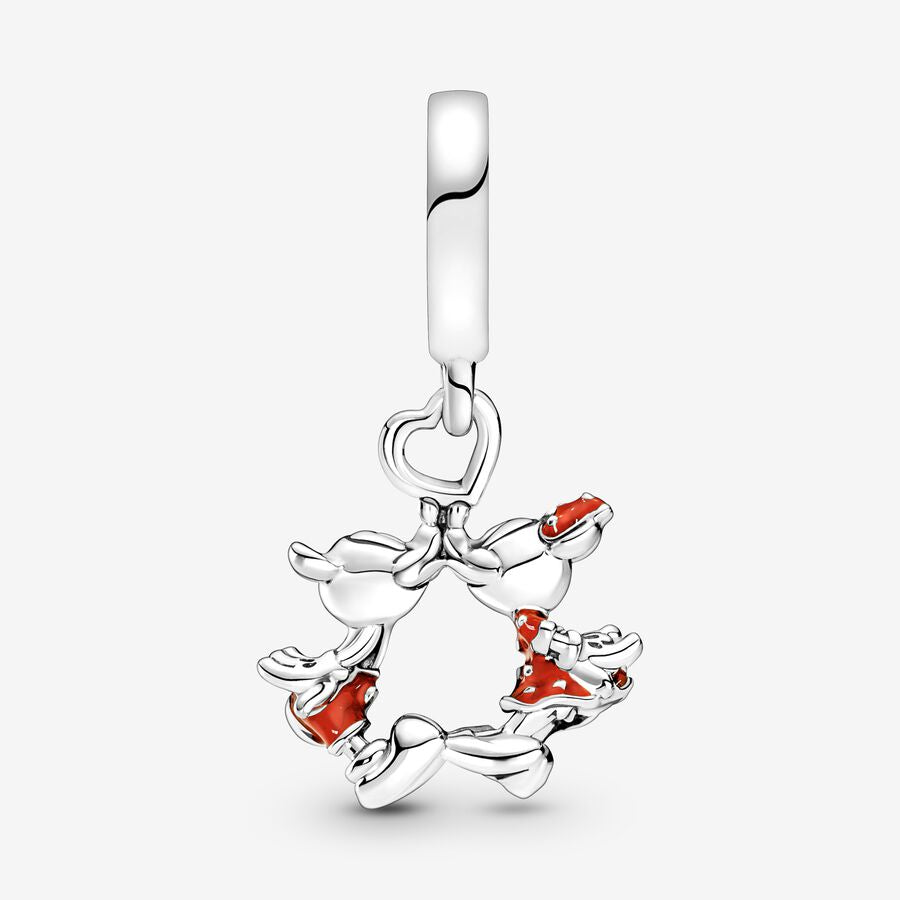 Charm Colgante Beso de Mickey y Minnie Mouse de Disney