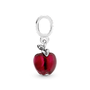 Charm Colgante Manzana Roja De Cristal De Murano