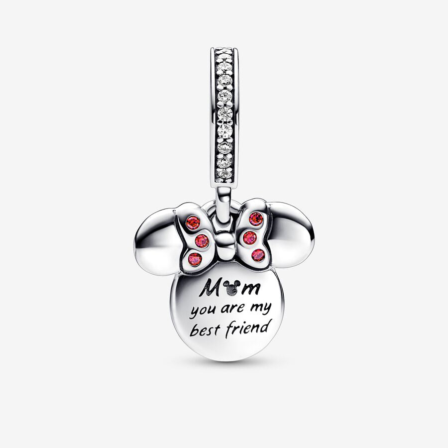 Charm Colgante Doble Silueta Minnie Mouse de Disney