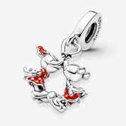 Charm Colgante Beso de Mickey y Minnie Mouse de Disney