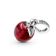 Charm Colgante Manzana Roja De Cristal De Murano