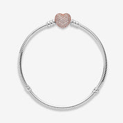 Pulsera Moments con cierre corazón rose gold