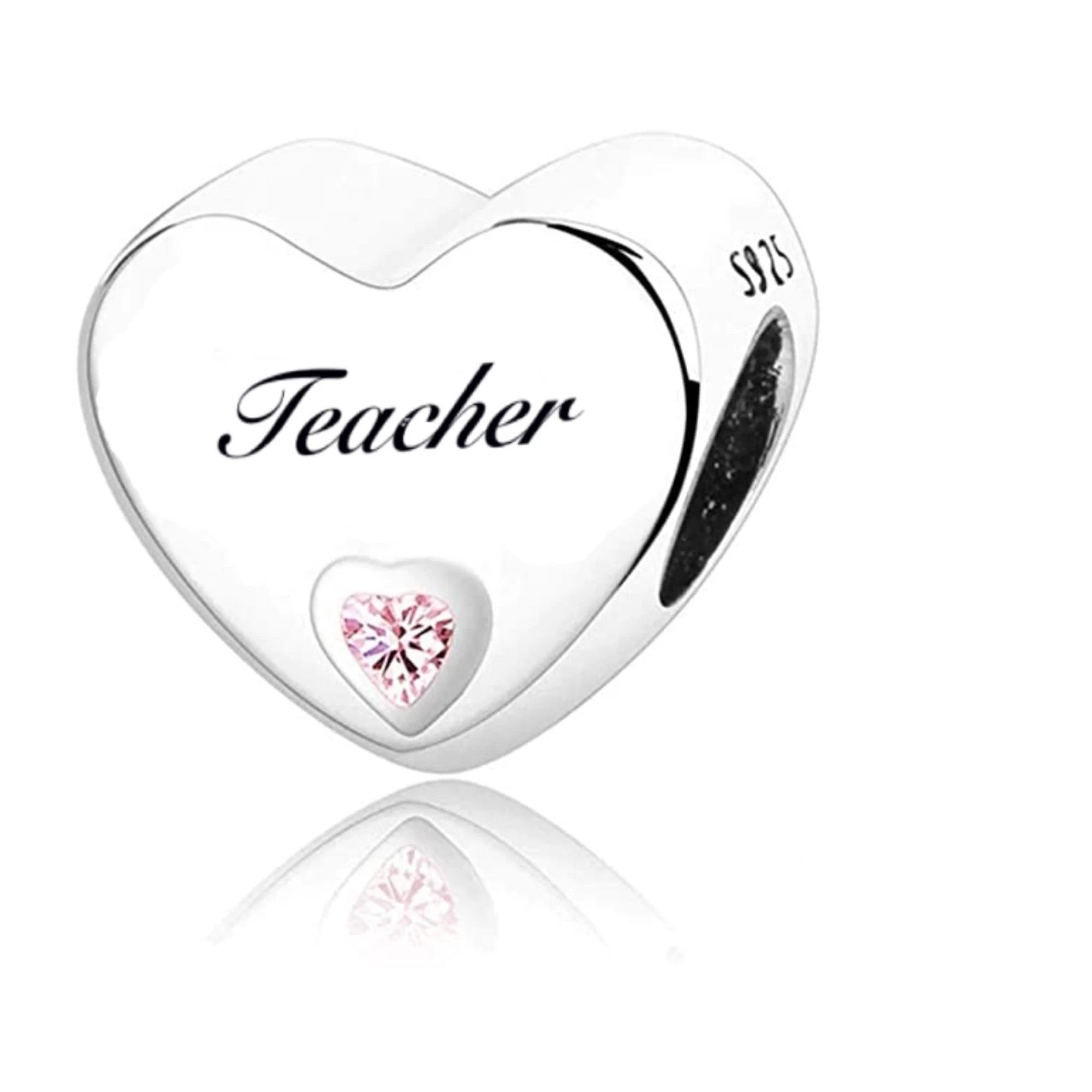 Charm corazón teacher