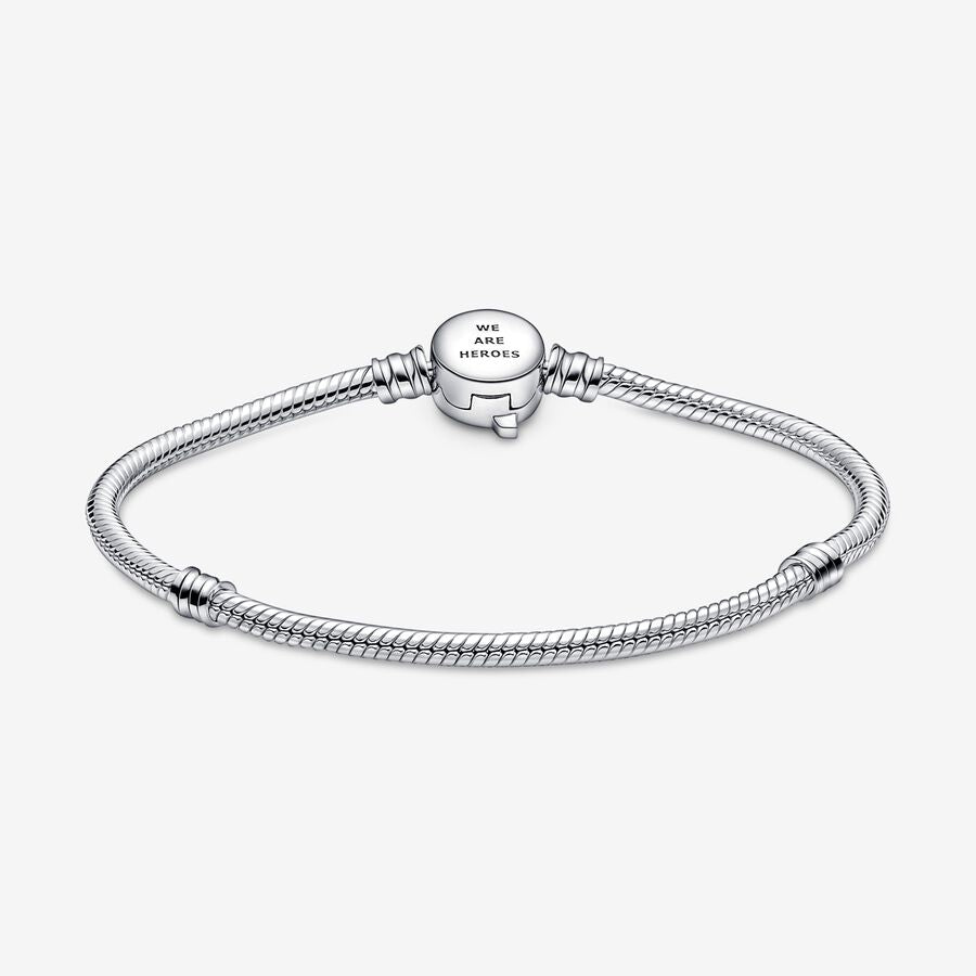 Pulsera Pandora Moments Cadena de Serpiente Cierre Logo Avengers de Marvel