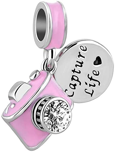 Charm Colgante Camara Rosa