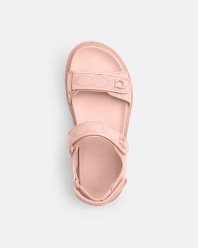 Sandalias Coach Rosadas con Correas Ajustables