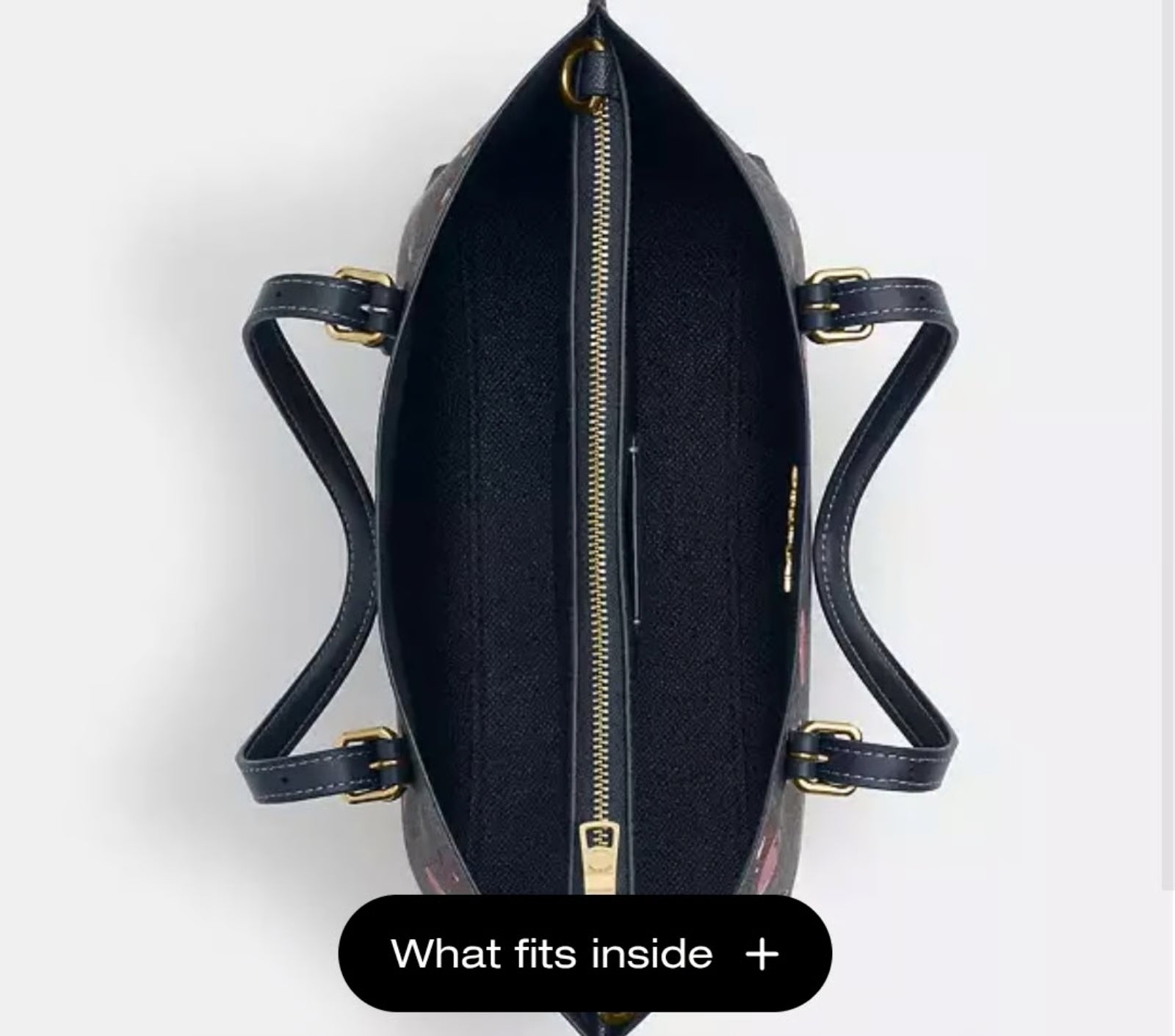 Coach Mollie Tote 25 In Signature Canvas Negra