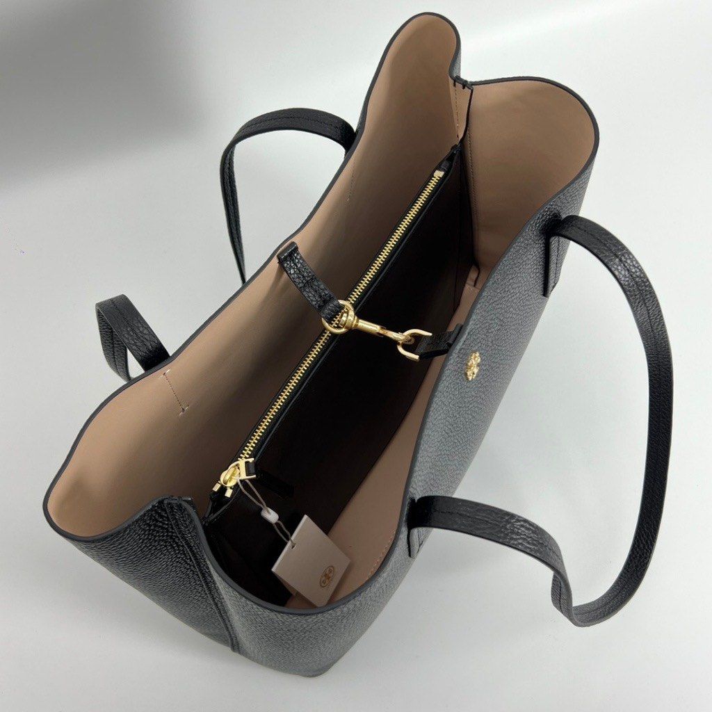 Tory Burch Blake Center Zip Tote Black