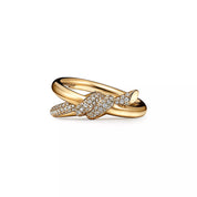 Anillo Tiffany Knot de Doble Hilera