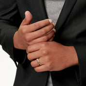 Anillo Tiffany Knot de Doble Hilera